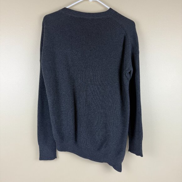 Athleta Pima Cotton Blend Textured High-Low Hem Sweater - Picture 2 of 7